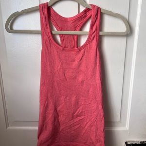 Coral Lululemon Running Tank